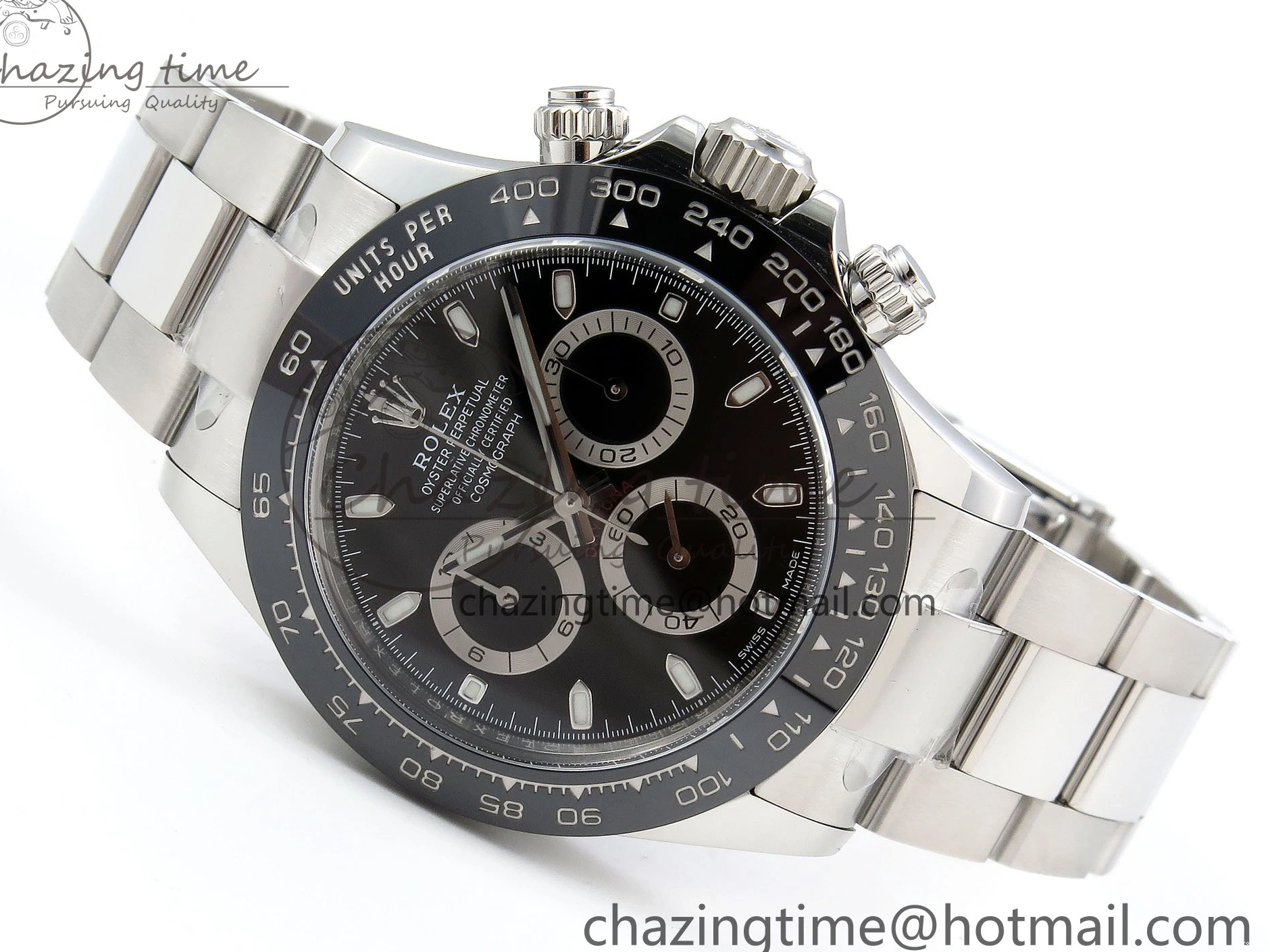 MiroTime 0118 Refined Daytona 116500 Clean 1:1 Best Edition 904L SS Case and Bracelet Black Dial SA4130 V 1552